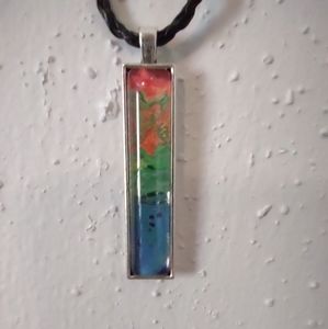 A little piece of art to wear around your neck!! Handmade necklace